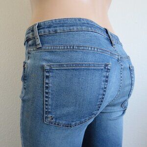 KUT from the KLOTH Jeans Women's Slouchy Boyfriend Distressed Denim Size 14